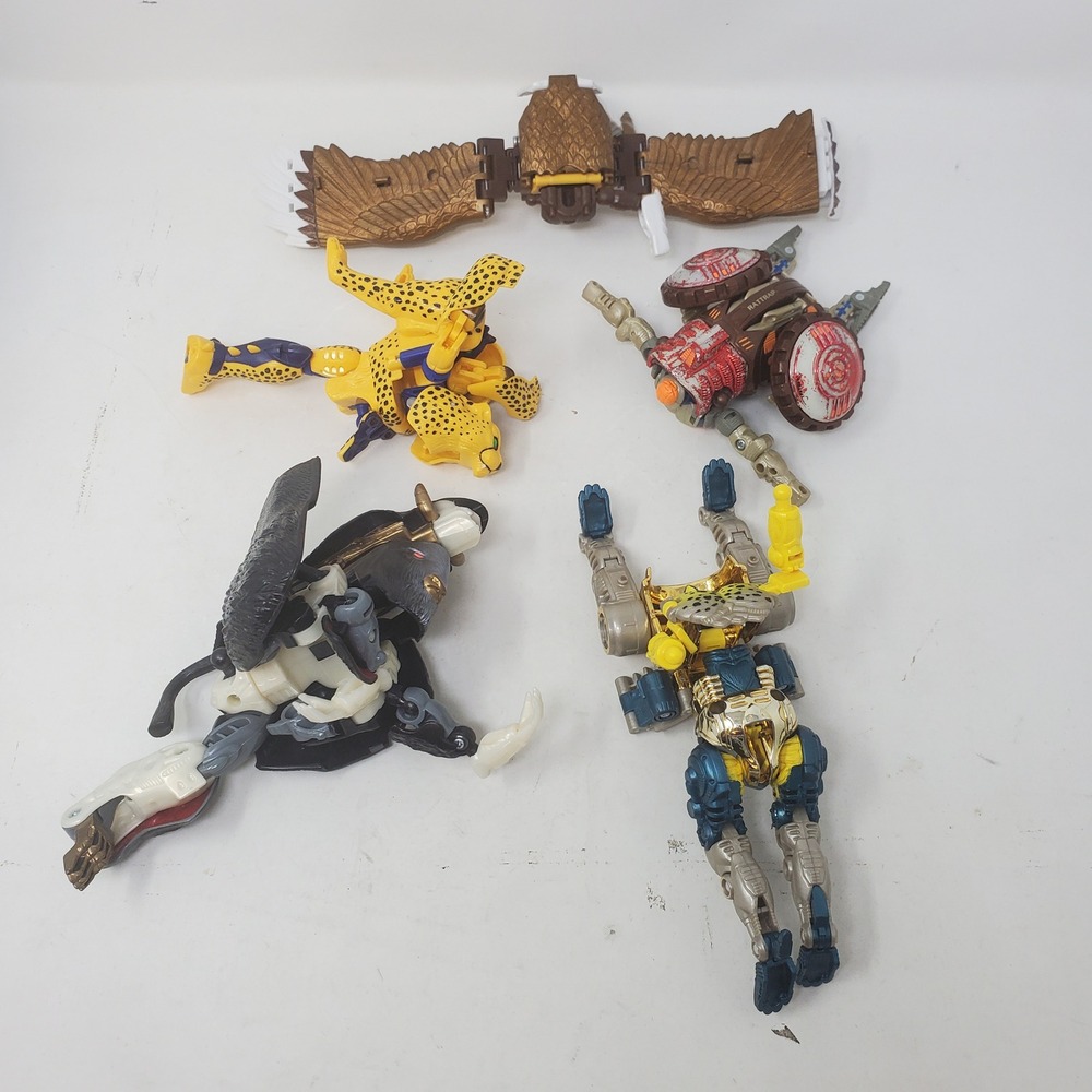 Vintage Transformers Beast Wars Action Figure Lot Parts and repair